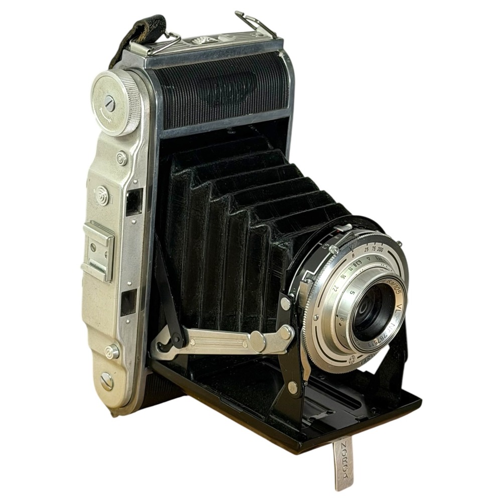 Braun Norca Super Folding Camera Steinheil-Cassar 105mm f6.3 Vario Lens Germany - Picture 12 of 16